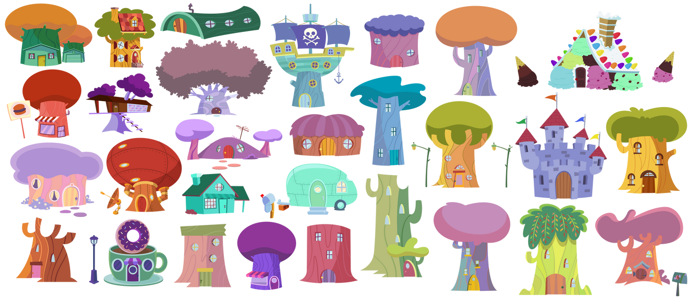 HTF landscape maker - houses by Culu-Bluebeaver on DeviantArt