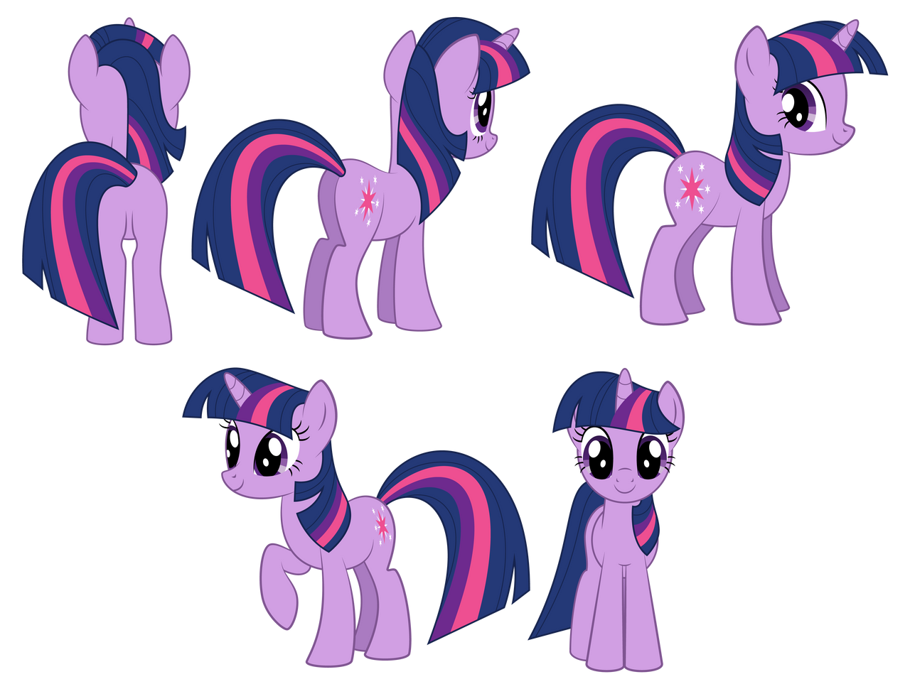 Twilight Sparkle reference - season 1 - 3 by Culu-Bluebeaver on DeviantArt