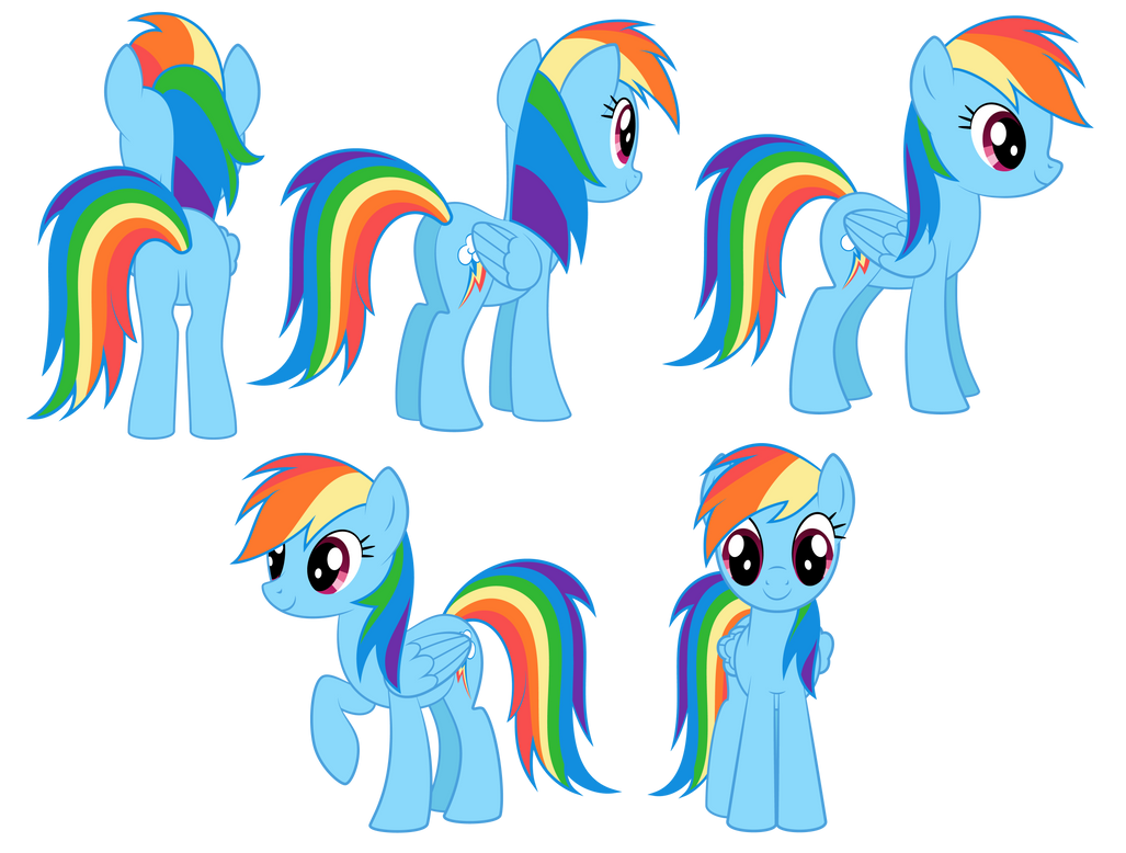 Rainbow Dash - reference by Culu-Bluebeaver on DeviantArt