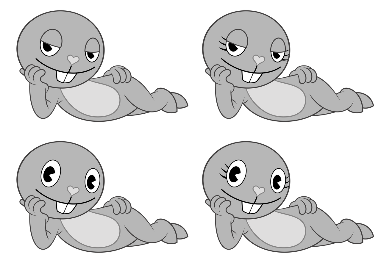 HTF base - lying pose by Culu-Bluebeaver on DeviantArt