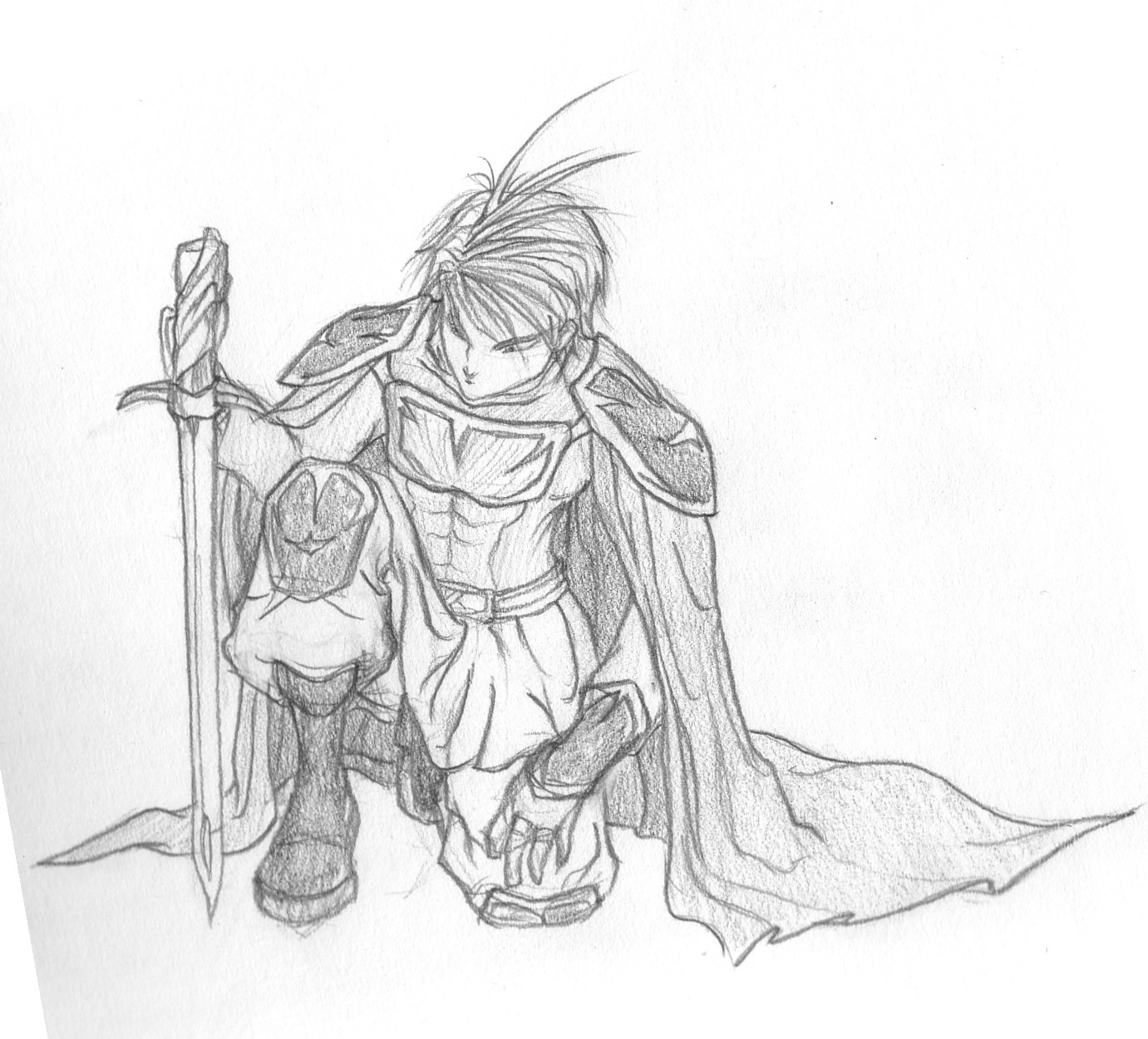How To Draw Someone Kneeling