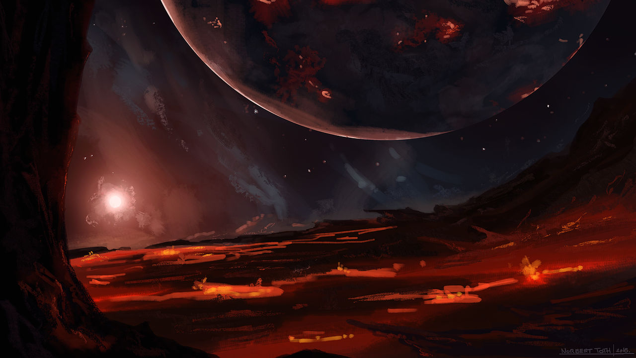 Hadean Earth revisit by dlikt on DeviantArt