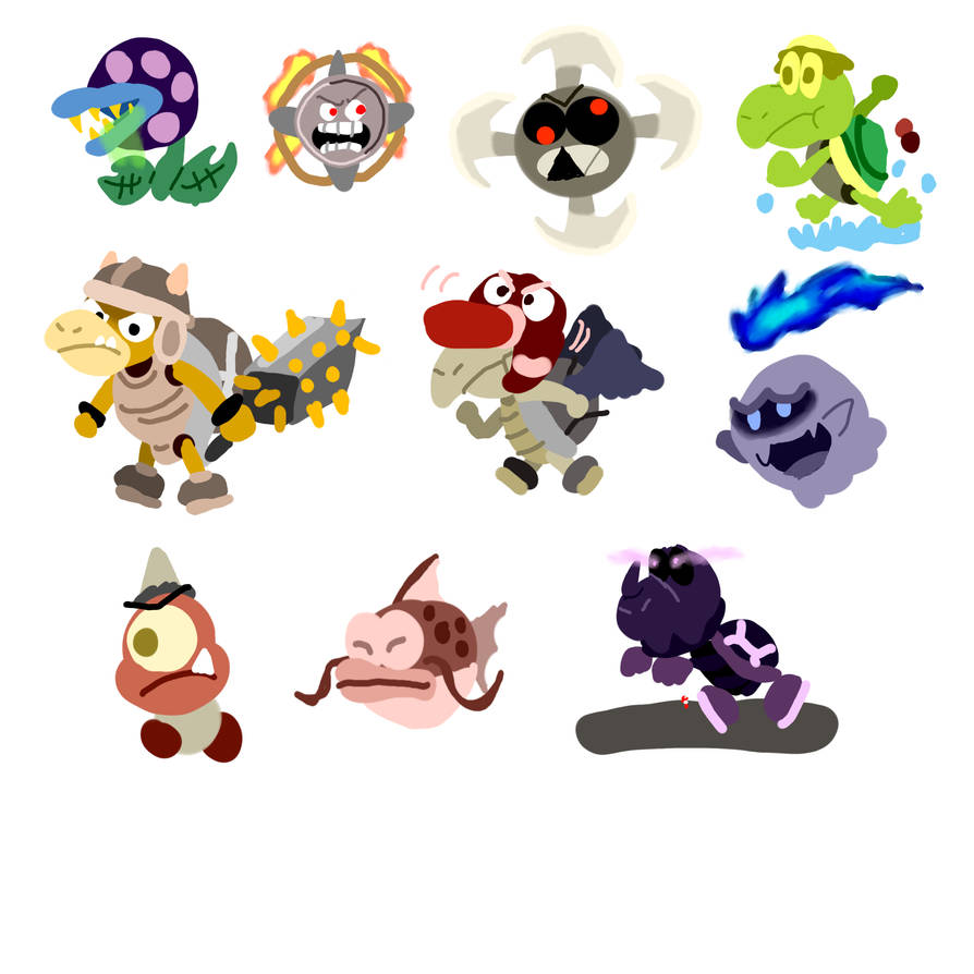 some mario new mobs variants by Gensokyo-man on DeviantArt