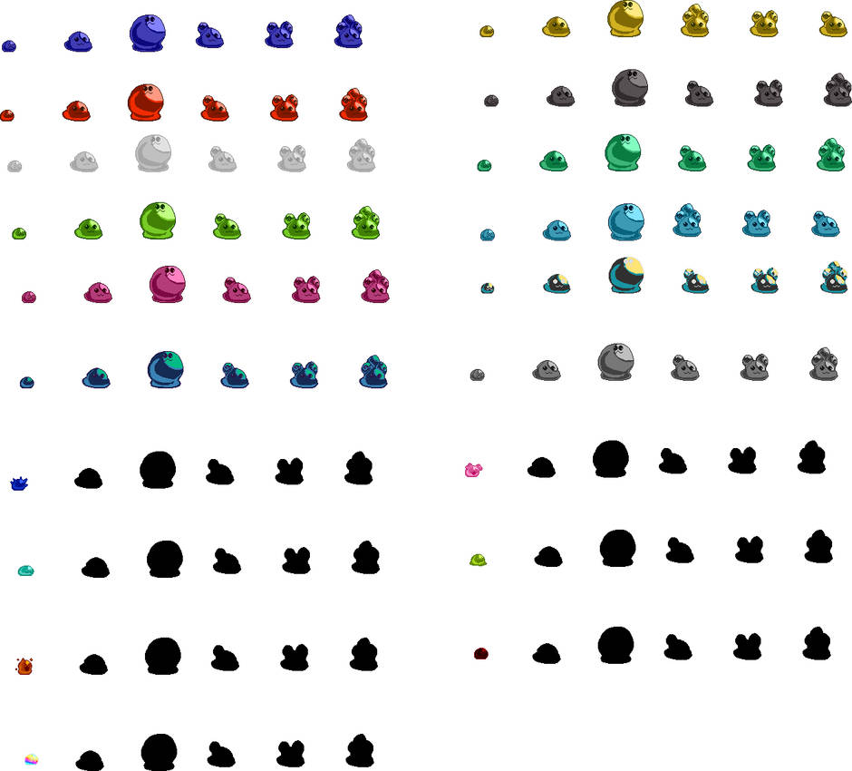 Slime Reference Collab redesign slimes reference pic by Gensokyo-man on DeviantArt