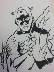 Captain America free comic book day sketch 2012