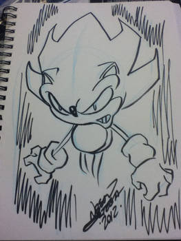 Sonic the hedgehog free comic book day sketch 2012