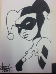 Harley Quinn free comic book day sketch 2012