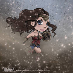 Wonder Woman Chibi by NekohimeKagepuma