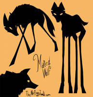 Maned Wolf Silhouettes