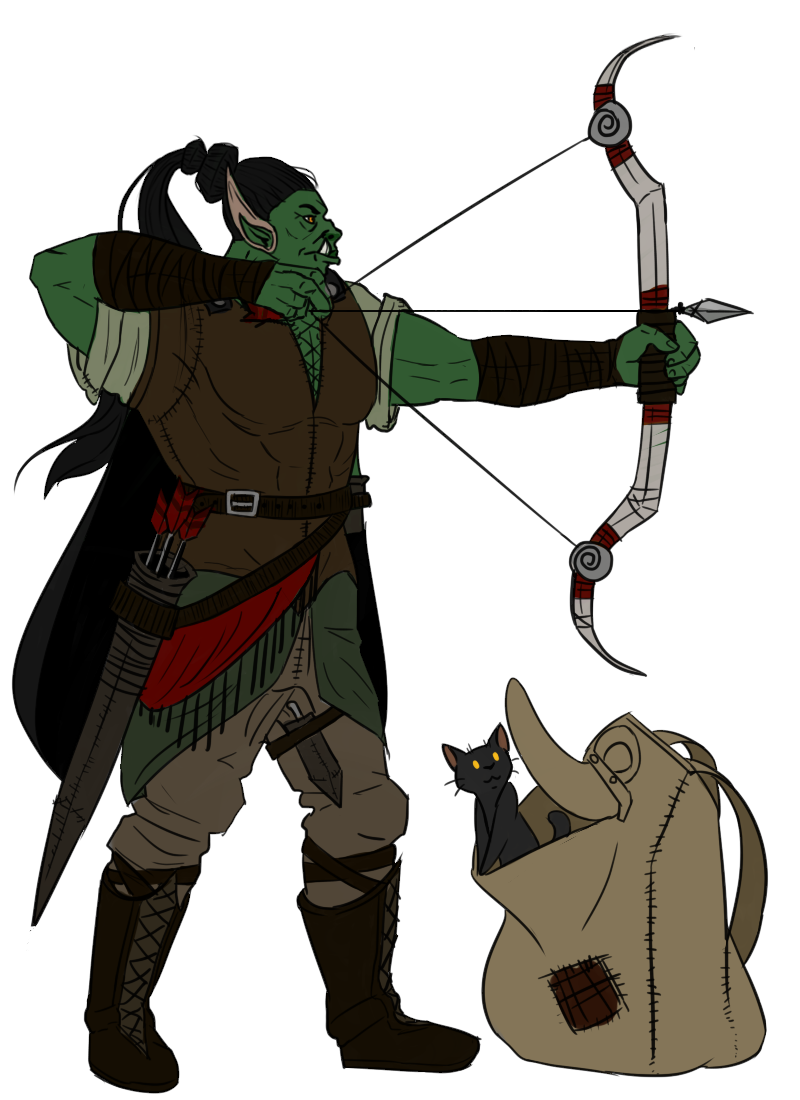 Orc Ranger ref sheet by Gracie-giggs on DeviantArt