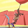 Wile E. Coyote in Looney Balloony