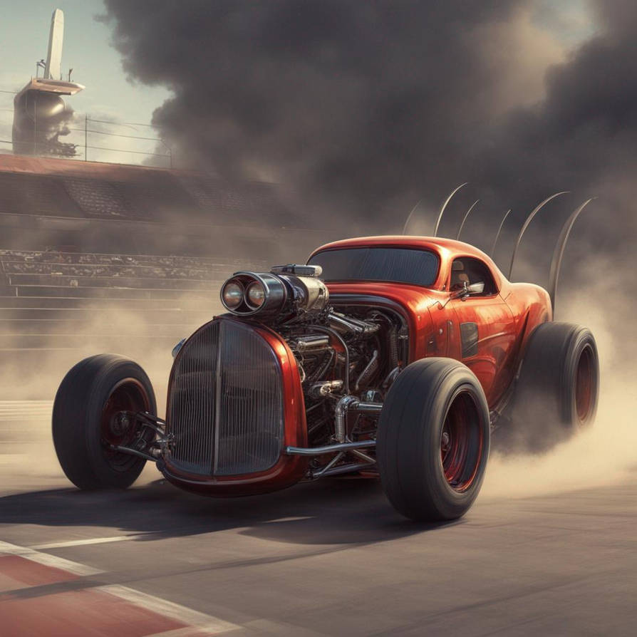 Evil Racer Outlaw, racecar, evil, sinister futuristic hotrod, by WilMarit on ...