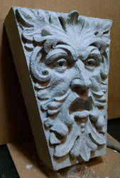 Larger Green Man Keystone