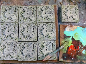 Dragon Tiles being finished001