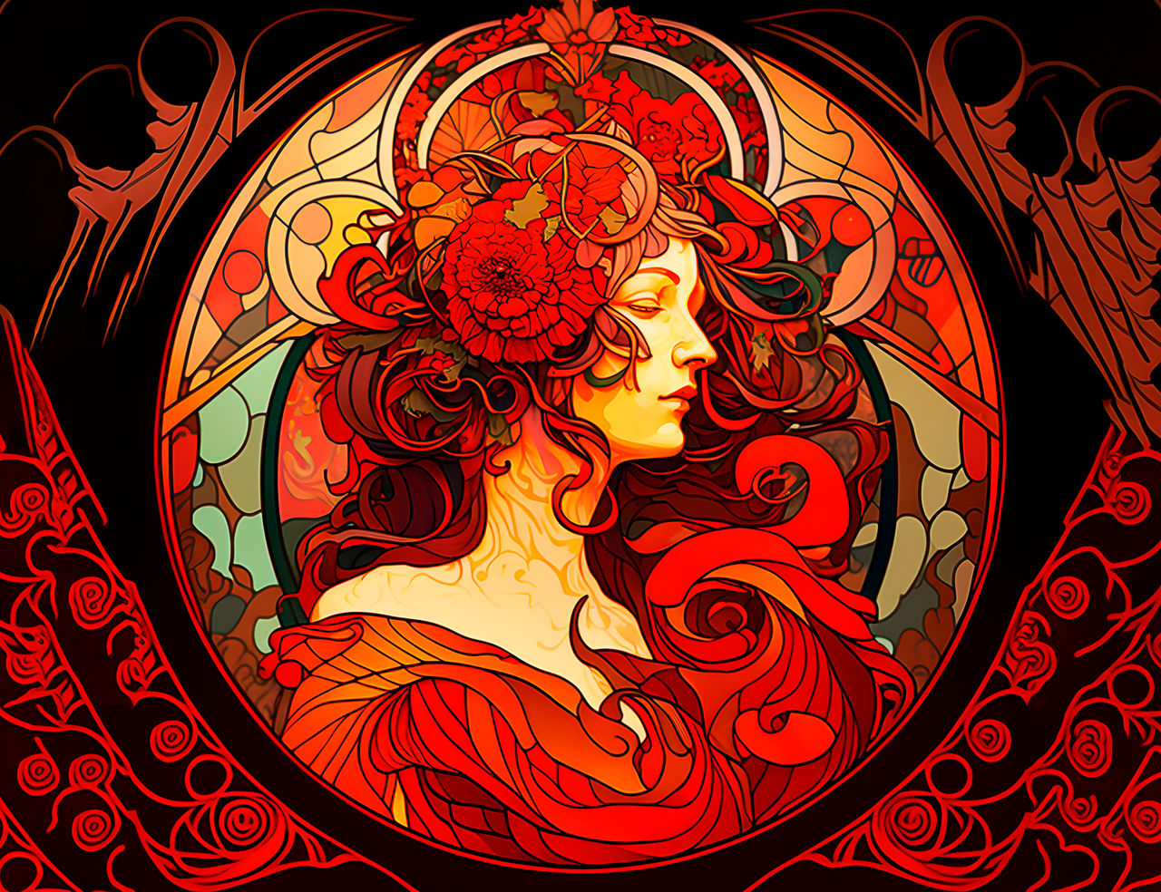 Red Ink Portraits The Red Portrait by GuidoniArt on DeviantArt