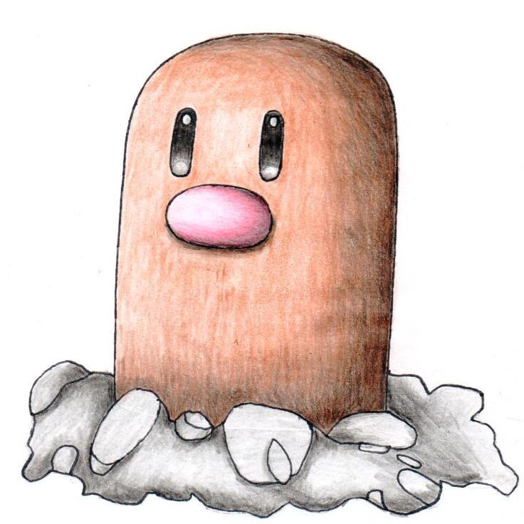 Line Drawing Diglet Diglett by Burakki16 on DeviantArt