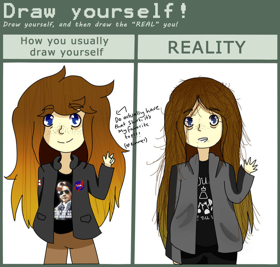 How I draw myself vs IRL me by GlitxhhMMD on DeviantArt