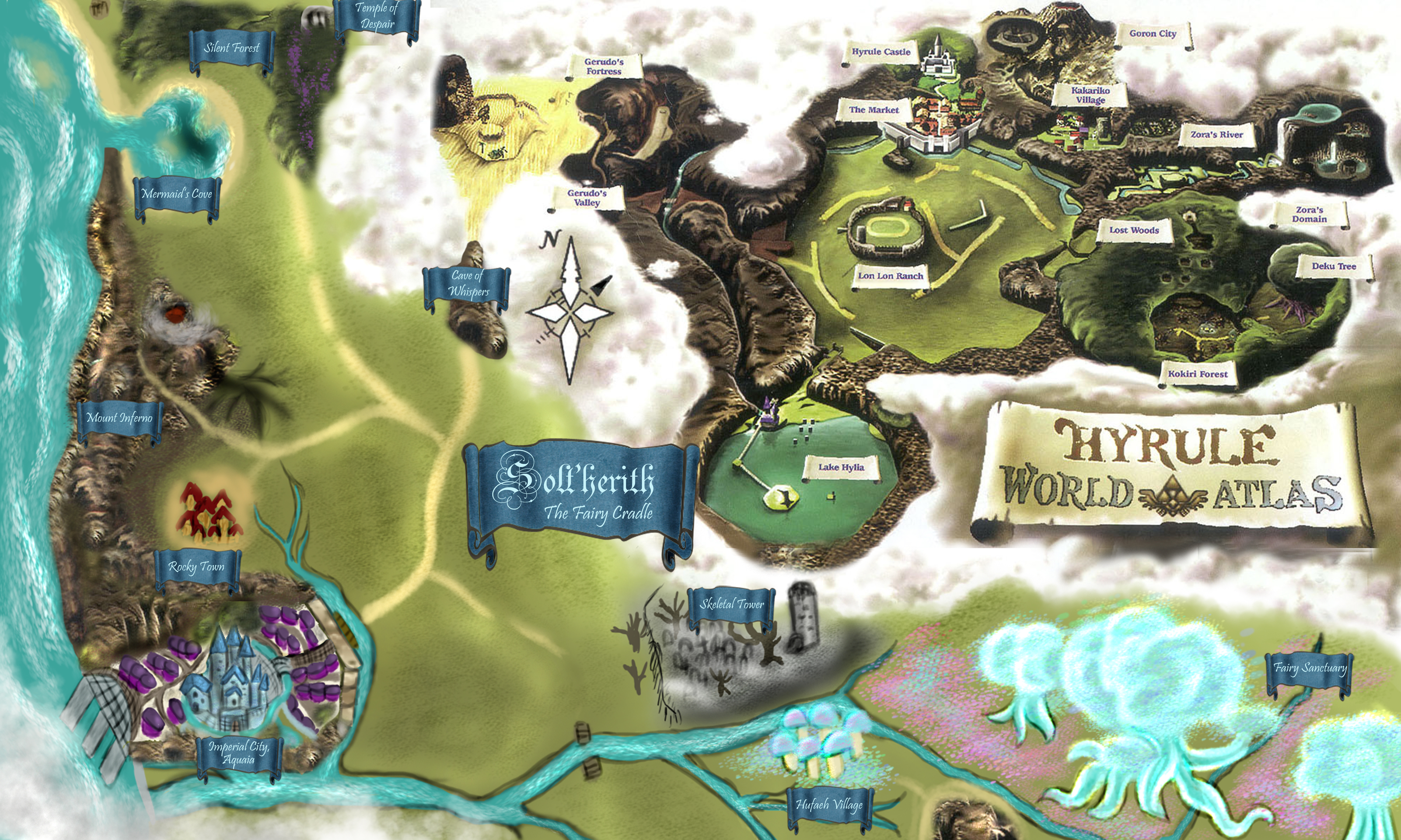 Solt Herith And Hyrule World Map By Mynhphrah On Deviantart Solt Herith And Hyrule World Map By Mynhphrah On Deviantart
