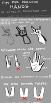 TIPS FOR DRAWING HANDS