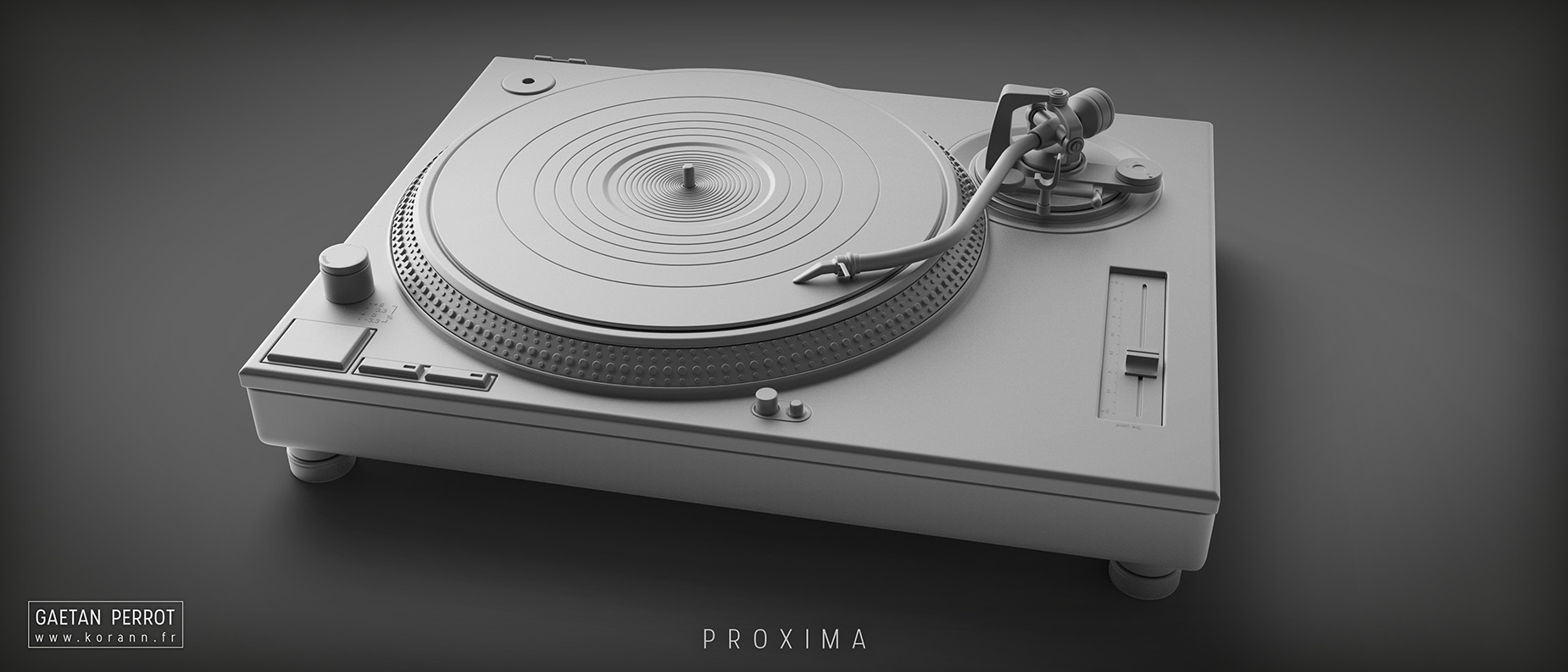 Proxima - Record Player Render 01