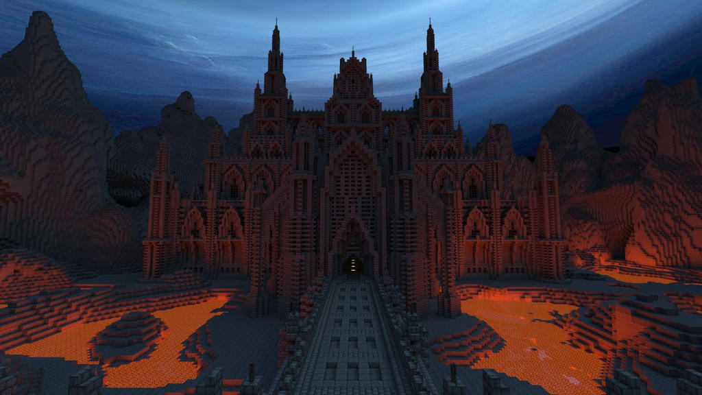 Dark Gothic Minecraft Castle by LuminescentCream on DeviantArt