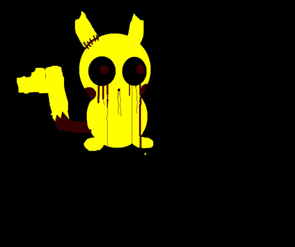 Creepy Pikachu by Ladylollypop on DeviantArt