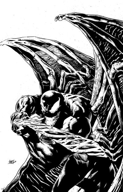Venom cover portfolio inks by kingcorey25 on DeviantArt