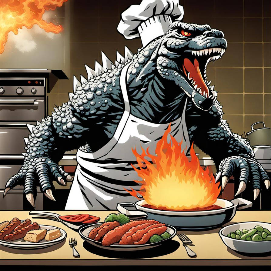 Godzillas Culinary Adventure: Write a comedic scen by VirtualVisionary ...