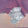 oil painting of money