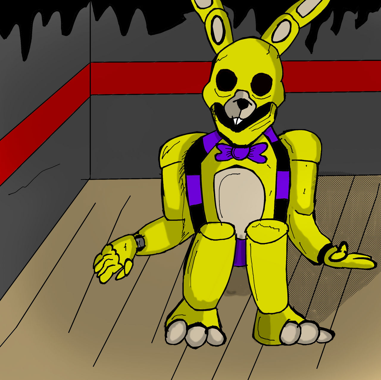 Spring Bonnie Lost by natusE1 on DeviantArt