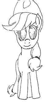 MLP: Applejack sketch