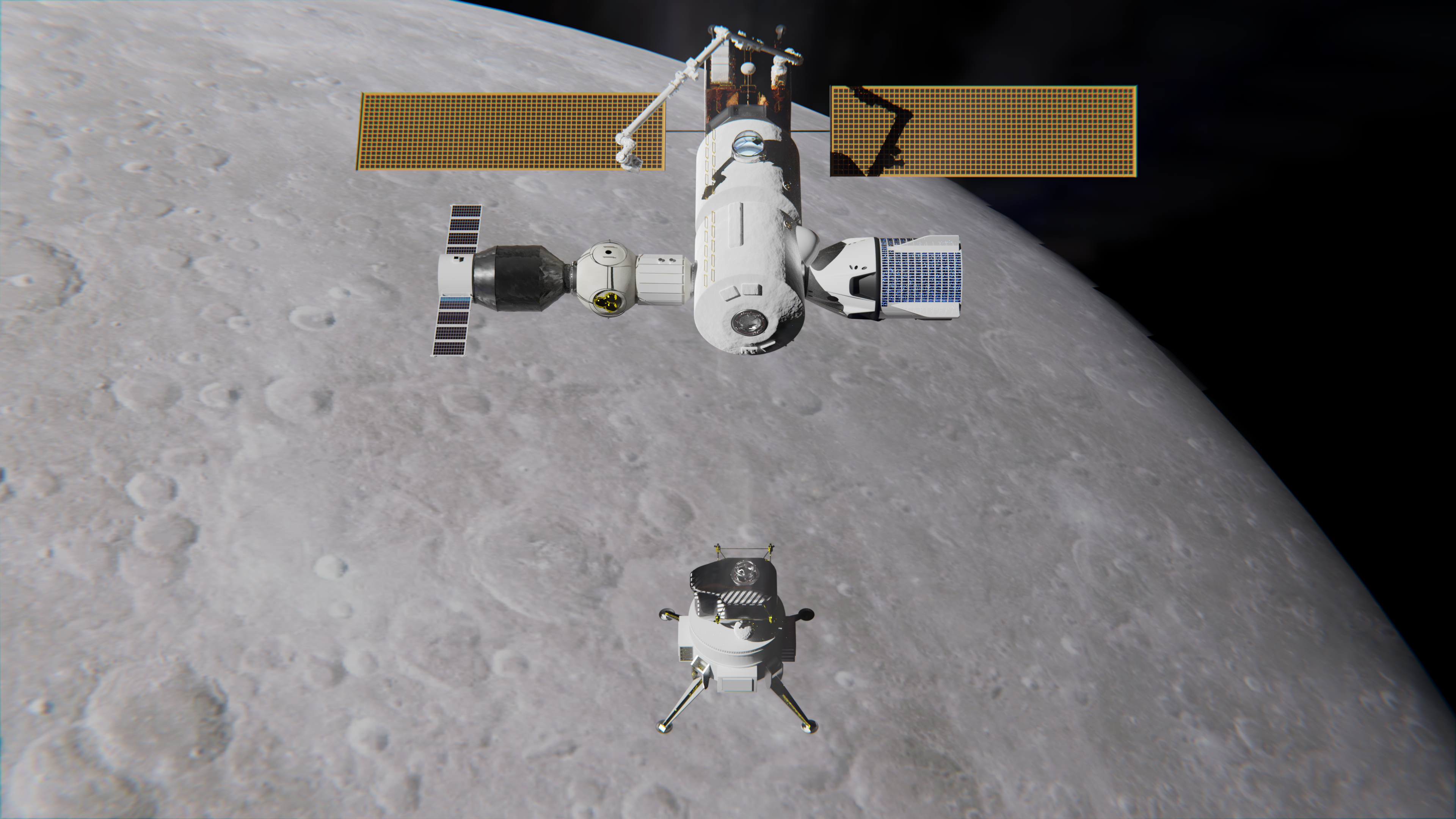Boeing Lunar Lander Undocks from DSG by brickmack on DeviantArt