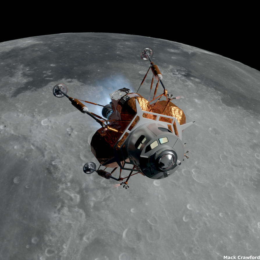 Eagle Engineering lander ascent from surface by brickmack on DeviantArt