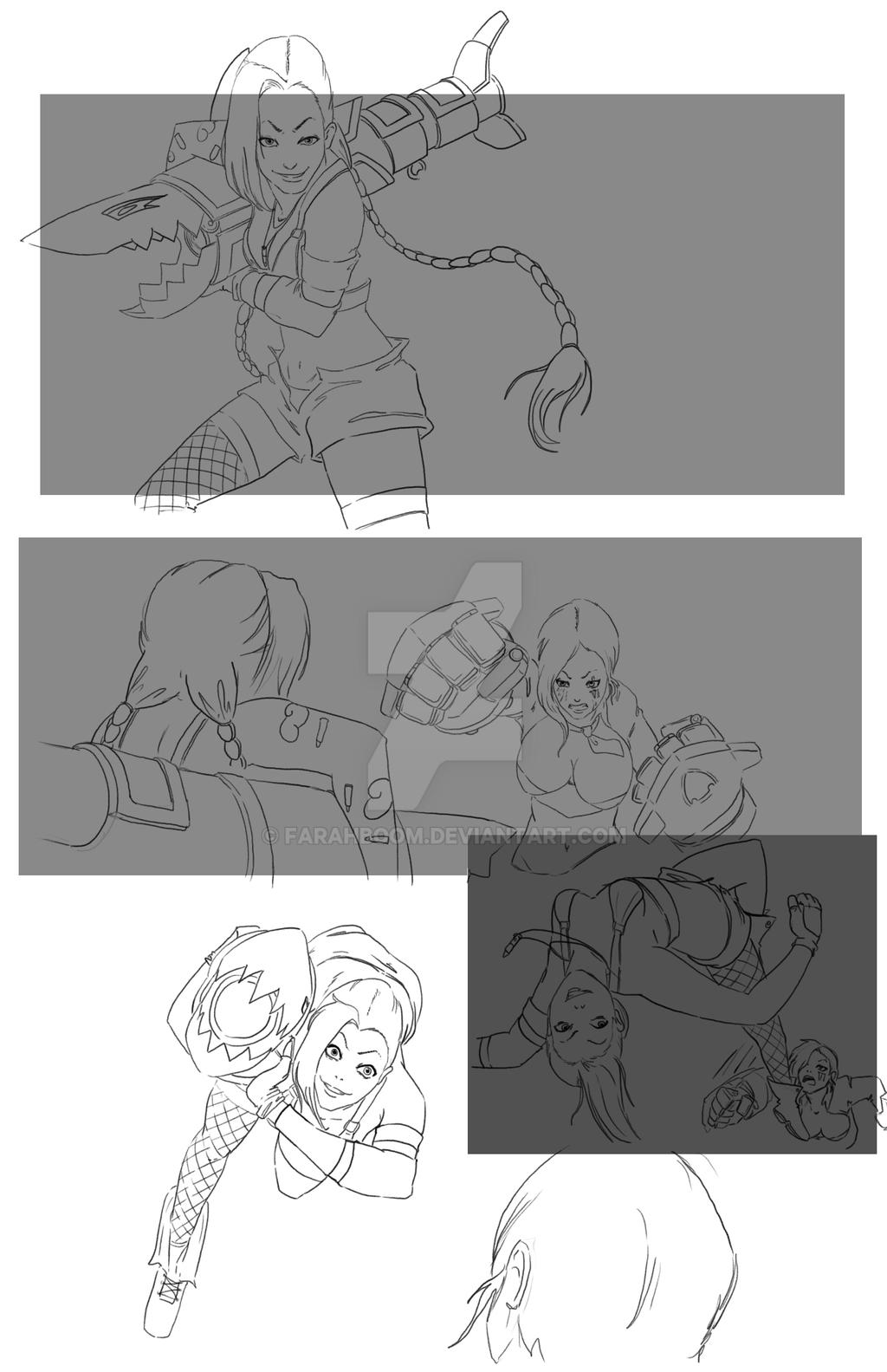 Vi x Jinx Page 6 Sketch