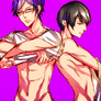 Strip tease Rei and Haruka oh god y