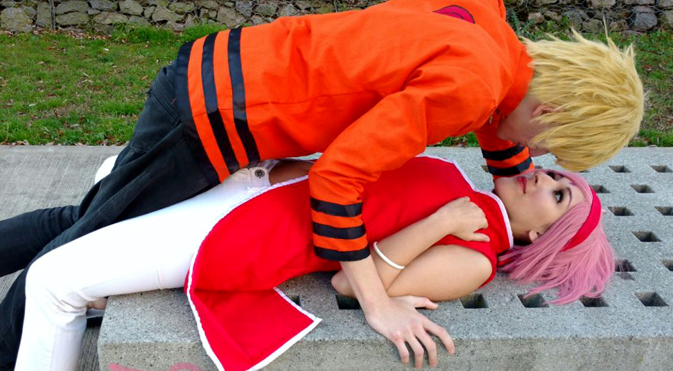 NaruSaku Cosplay adult version Boruto the movie