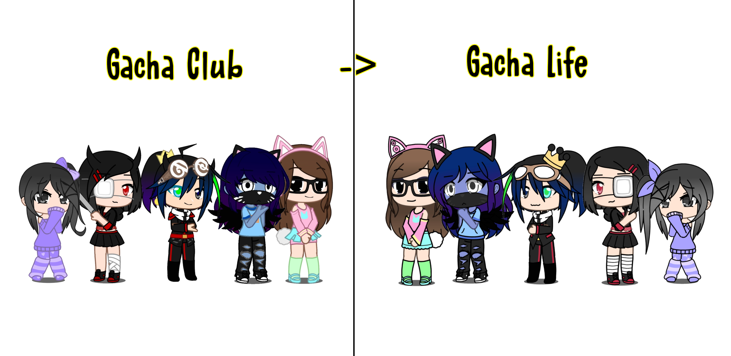My ocs in Gacha Club and Gacha Life by HanakoLovesEddsworld on DeviantArt