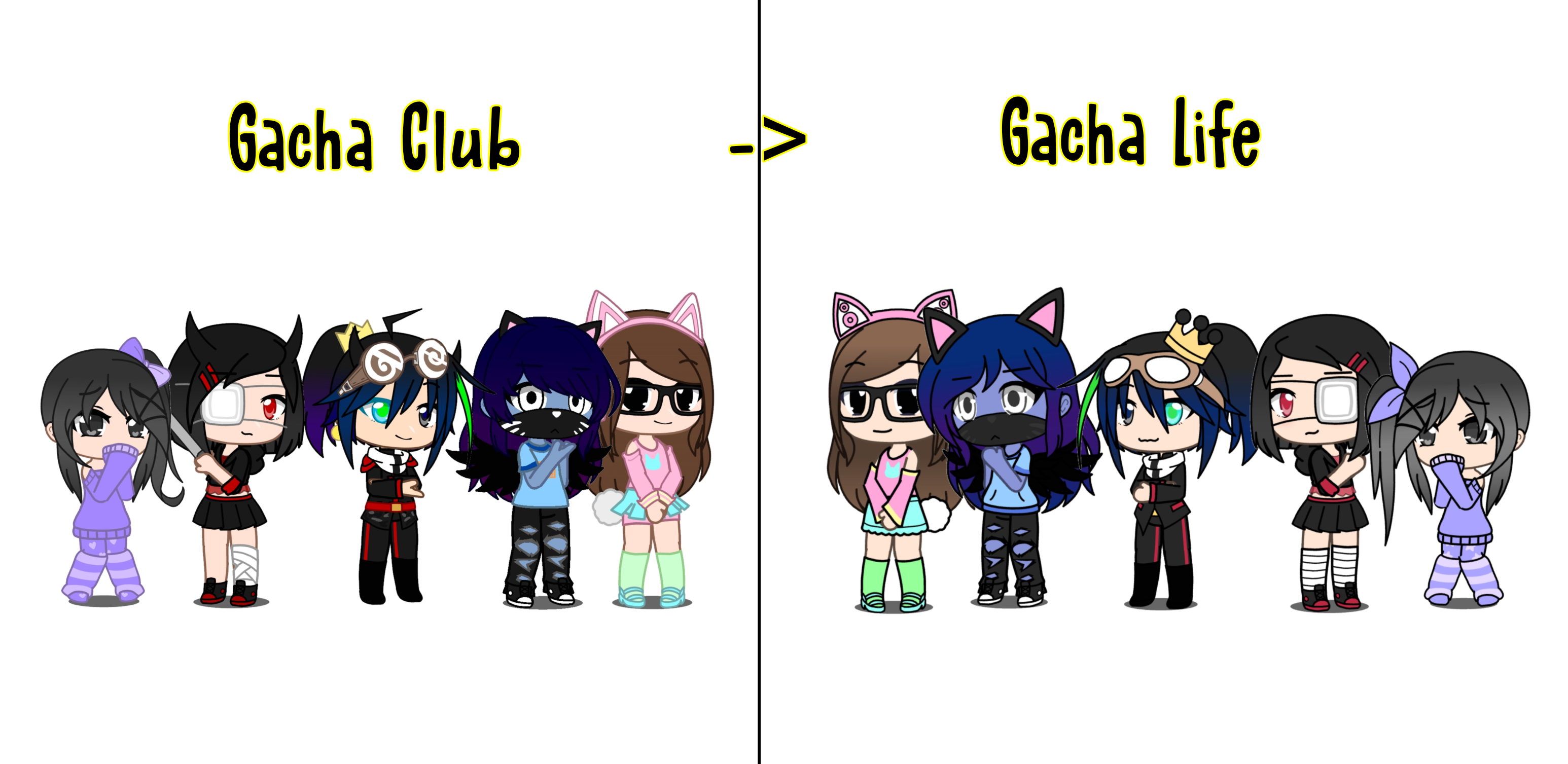 My Gacha Ocs, drawings, gacha life, HD wallpaper