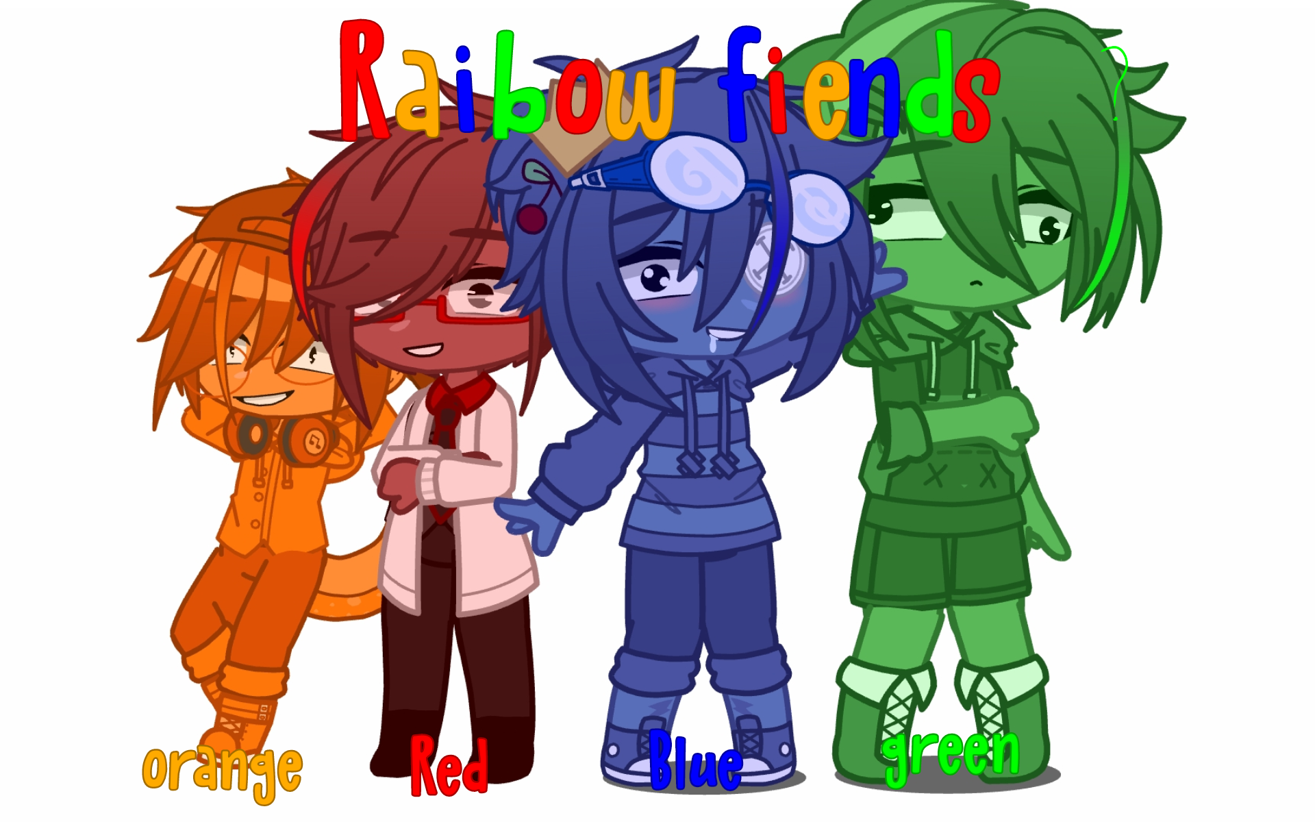 Rainbow friends in gacha club by HanakoLovesEddsworld on DeviantArt