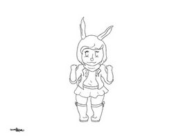 Olga, jump animation