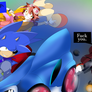Sonic and Shadow with and without Cream