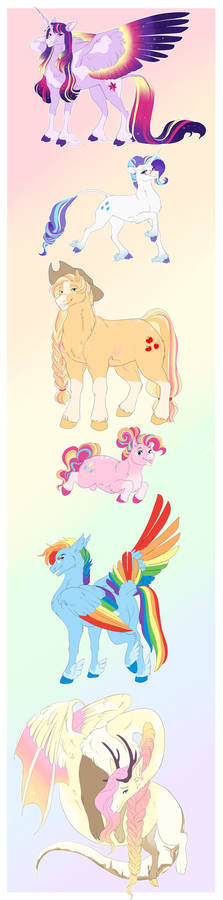 :Mane Six: Headcannon Designs