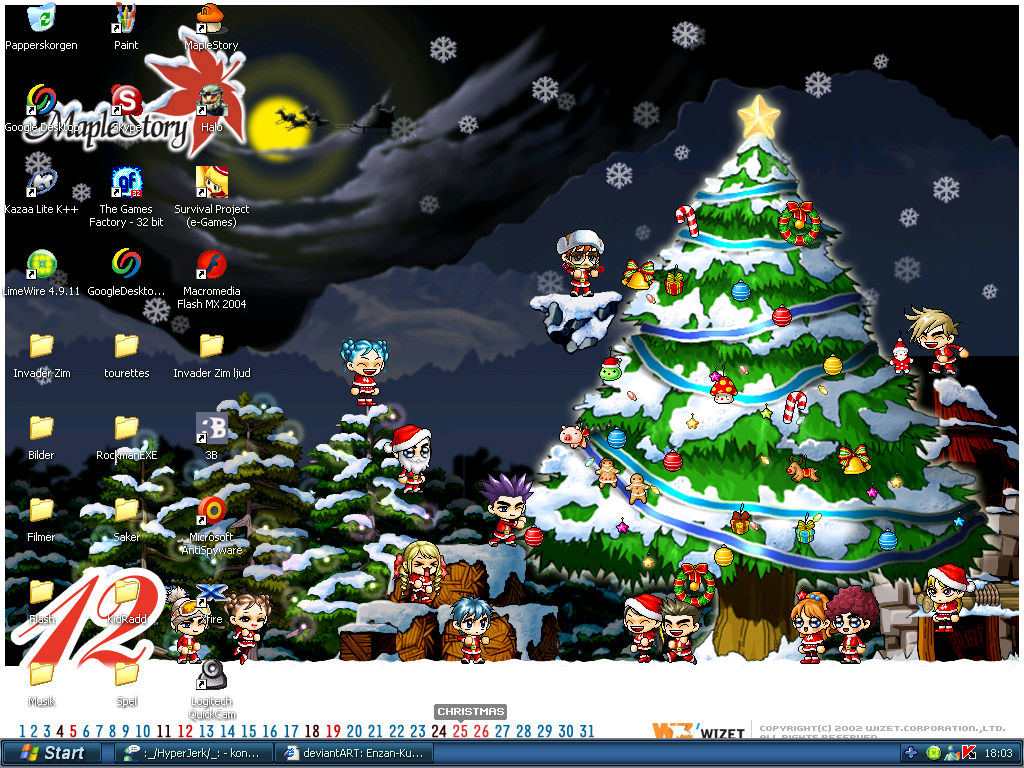 x-mas desktop