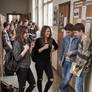 German girls going to school - always barefoot 4