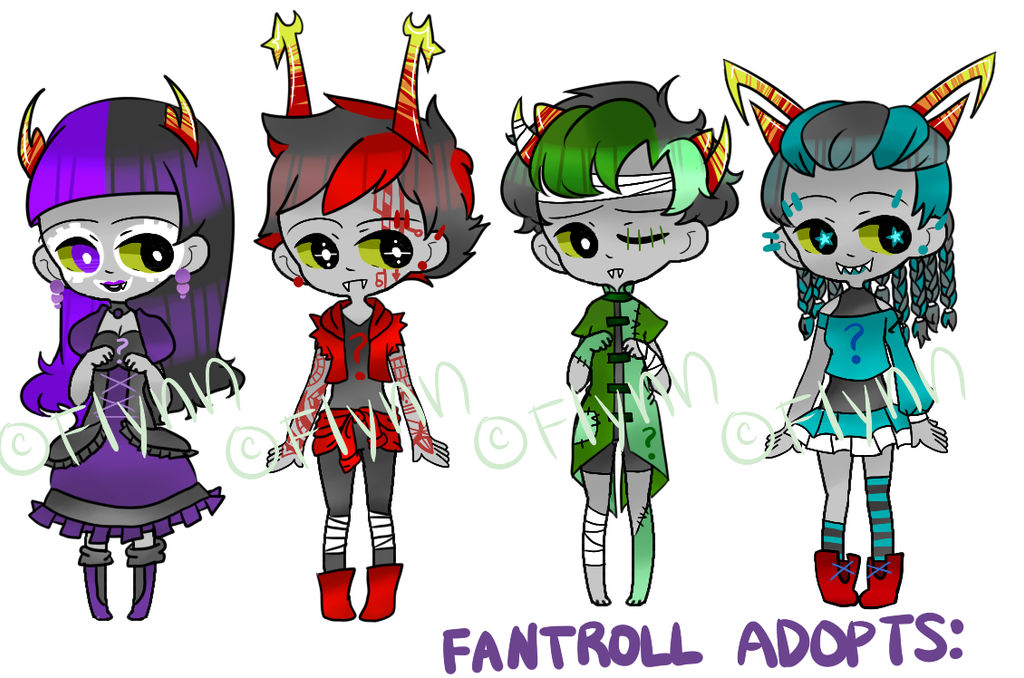 [Adopts]: Dyed Hair Fantrolls [CLOSED]