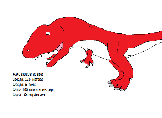 Mapusaurus roseae fact file by koopalings98 on DeviantArt