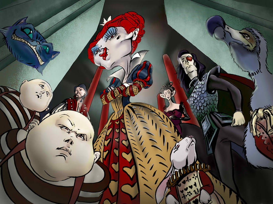 Queen of Hearts and her Court by MeGook