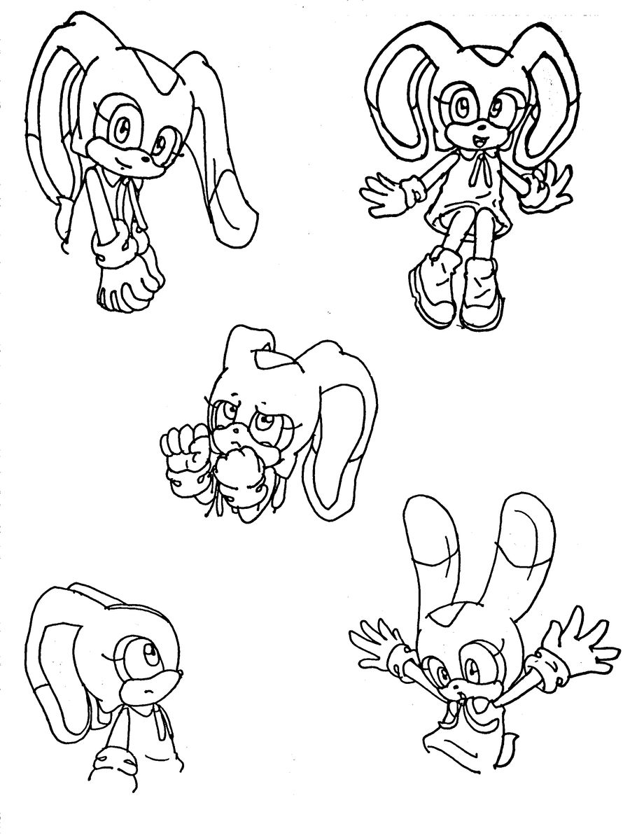 Cream The Rabbit Drawing Guide Cream the rabbit by Midnightflaze on DeviantArt