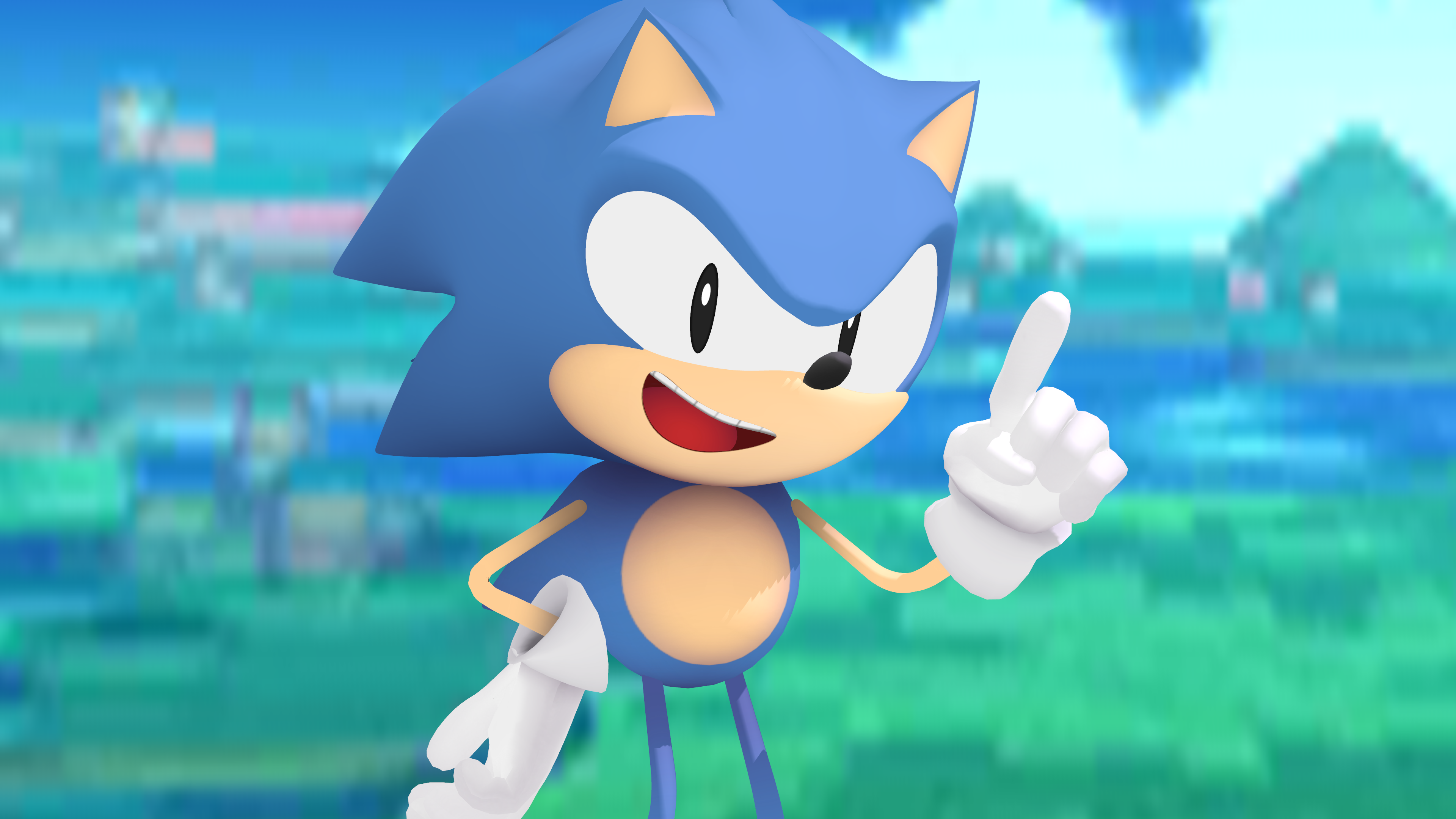 Nu Blu Sonic (New Custom Animations) [Sonic Mania] [Works In Progress]