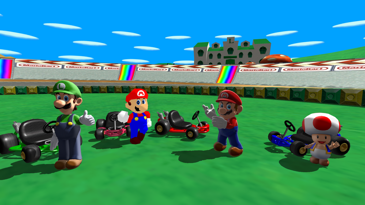 MMD - Team Mario Racing (Bros) by ZachmanAwesomenessII on DeviantArt
